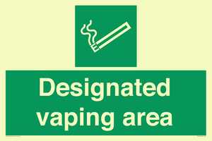 Designated vaping area
